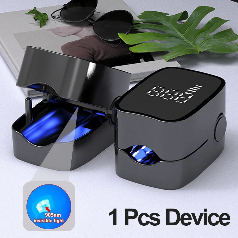 Appareil laser LED pour le traitement des mycoses des ongles, pour le nettoyage de l'onychomycose, charge USB, lumière infrarouge 905 nm, lumière bleue 470 nm, salon de manucure