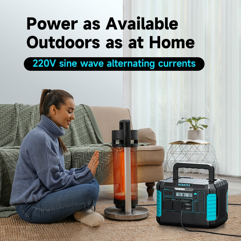 ROMOSS RS1500 - Centrale Électrique Polyvalente 1328Wh pour Camping et Usage Domestique