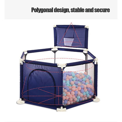 IMBABY Parc Pour Enfants Aire De Jeux Pour Bébé Pliante Clôture De Sécurité Balles Piscine Voyage Panier De Basket-Ball Tente Pour Enfants Gym Pour Enfants