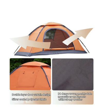 Tente simple pour 2 personnes, tente de voyage épaisse et ultralégère, imperméable, randonnée, survie, Camping en plein air, pêche