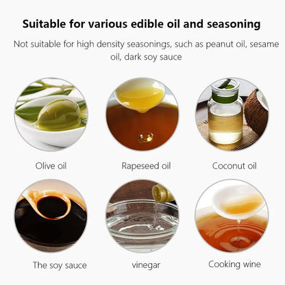 Bouteille d'huile de cuisine transparente noire, 1 pièce, vaporisateur d'huile de cuisson, bouteille d'huile d'olive, Fitness Barbecue, distributeur d'huile en aérosol