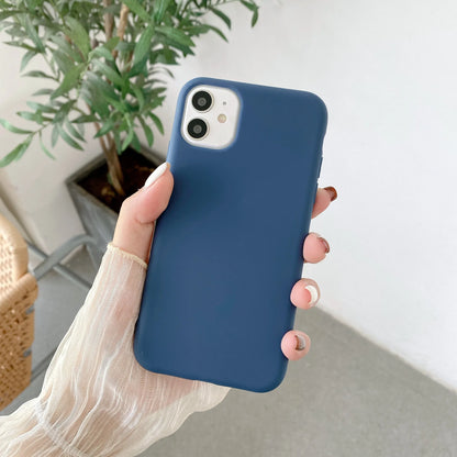 Coque de protection en silicone liquide de luxe, étui de protection résistant aux chocs et aux chutes pour iPhone 12 11 Pro X XS XR Max 13 14 Pro Max