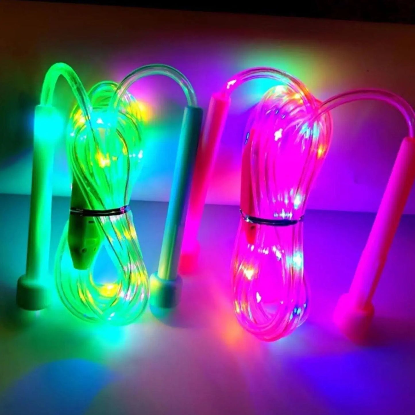 Corde à sauter légère et clignotante pour enfants, exercice de Fitness, cordes à sauter lumineuses LED, livraison directe