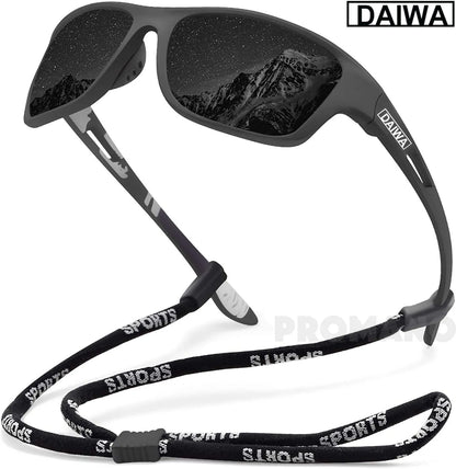 Dalwa lunettes de soleil de pêche polarisées hommes conduite nuances hommes lunettes de soleil randonnée pêche classique lunettes de soleil UV400 lunettes