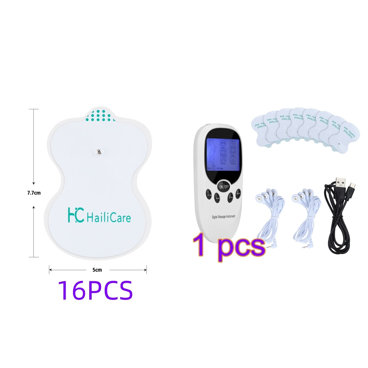 Appareil de massage TENS 6 Modes, physiothérapie numérique électrique EMS, Stimulation musculaire, ventouses par impulsion, grattage, électrostimulateur