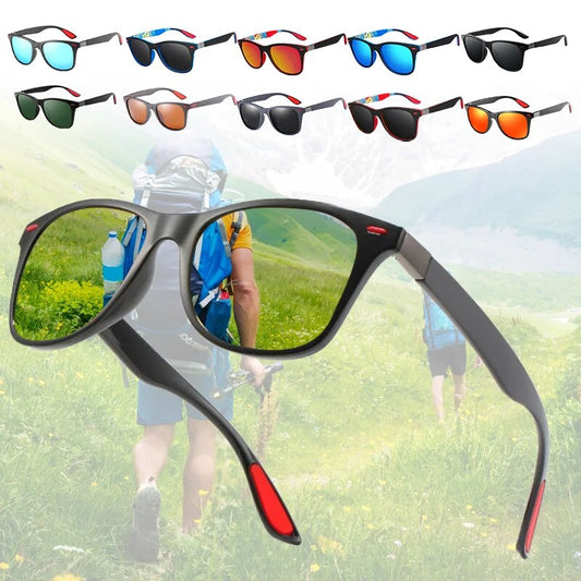 Lunettes de soleil polarisées carrées Vintage pour hommes et femmes, rétro, cyclisme, conduite, pêche, marque de luxe de styliste, UV400