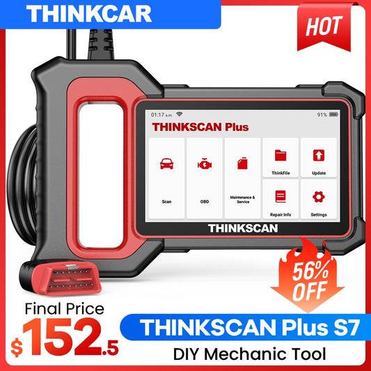 Thinkscan Plus S7/S6/S4 OBD2 outils de Diagnostic Transmission/ABS/SRS lecteur de Code de Diagnostic automobile obd2 Scanner pour les mécaniciens