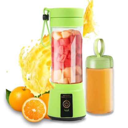 Mélangeur de jus de fruits portables, Mini bouteille électrique personnelle d'été, presse-agrumes USB à 6 lames, Machine pour la cuisine