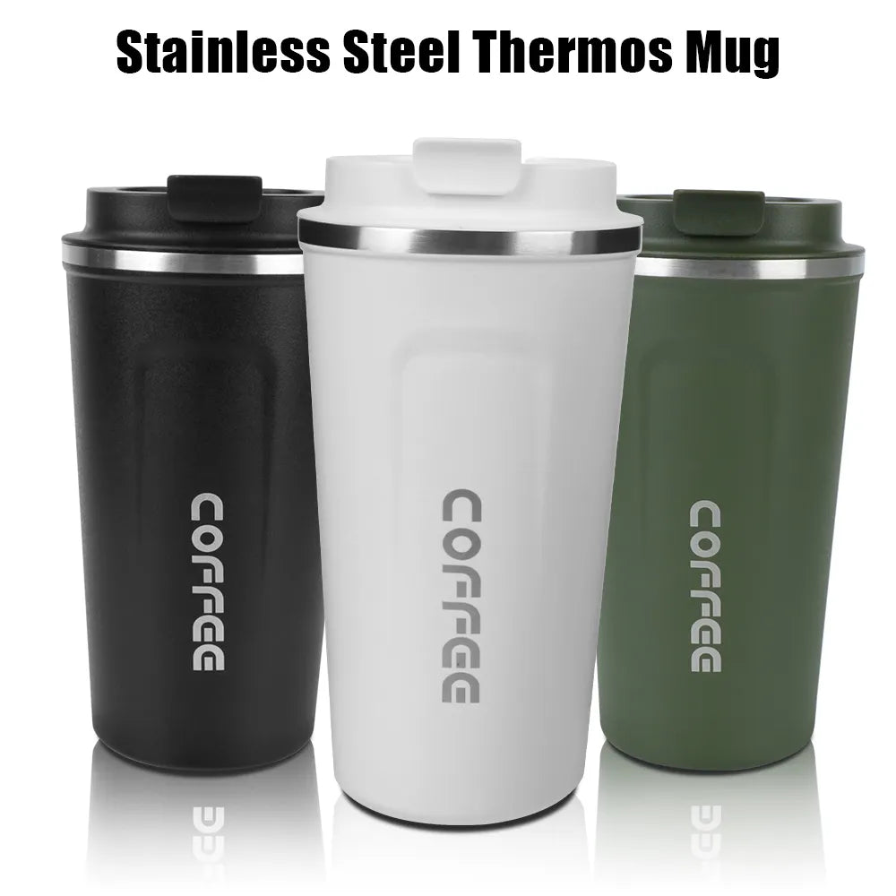 Thermo café voiture Thermos tasse pour thé eau café étanche voyage Thermo tasse tasse à café 380/510ML Double acier inoxydable