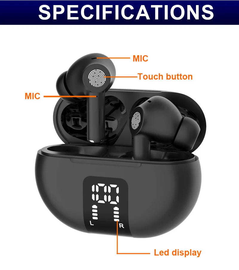 Nouveaux écouteurs de traduction vocale en temps réel 100 langues traduction sans fil Bluetooth V5.3 + EDR double microphone écouteur nouveau