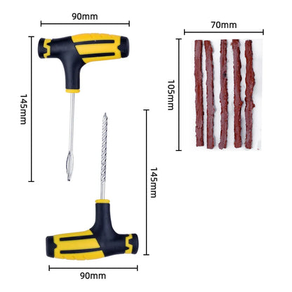 Outil de réparation de pneus de voiture, roues de pneus sans chambre à air de moto, Kit de réparation de pneus, ensemble d'outils de clouage, bouchon de crevaison, outils de Garage, bande de caoutchouc