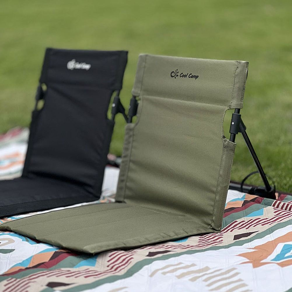 Chaise de Camping Pliable avec coussin de dossier