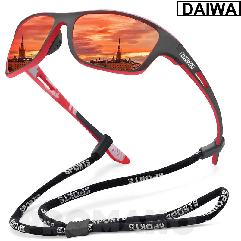 Dalwa lunettes de soleil de pêche polarisées hommes conduite nuances hommes lunettes de soleil randonnée pêche classique lunettes de soleil UV400 lunettes