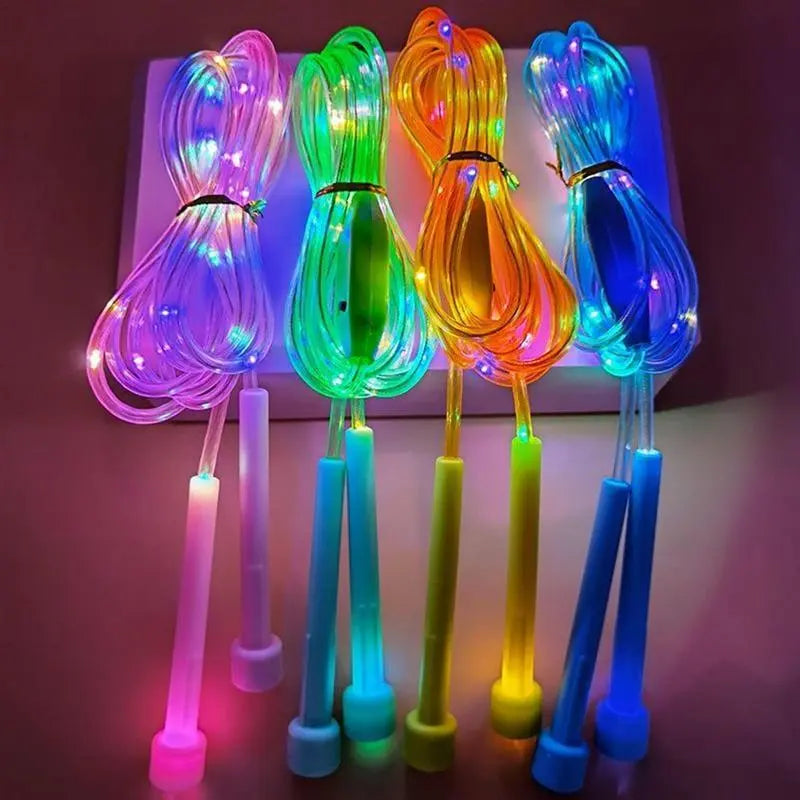 Corde à sauter légère et clignotante pour enfants, exercice de Fitness, cordes à sauter lumineuses LED, livraison directe