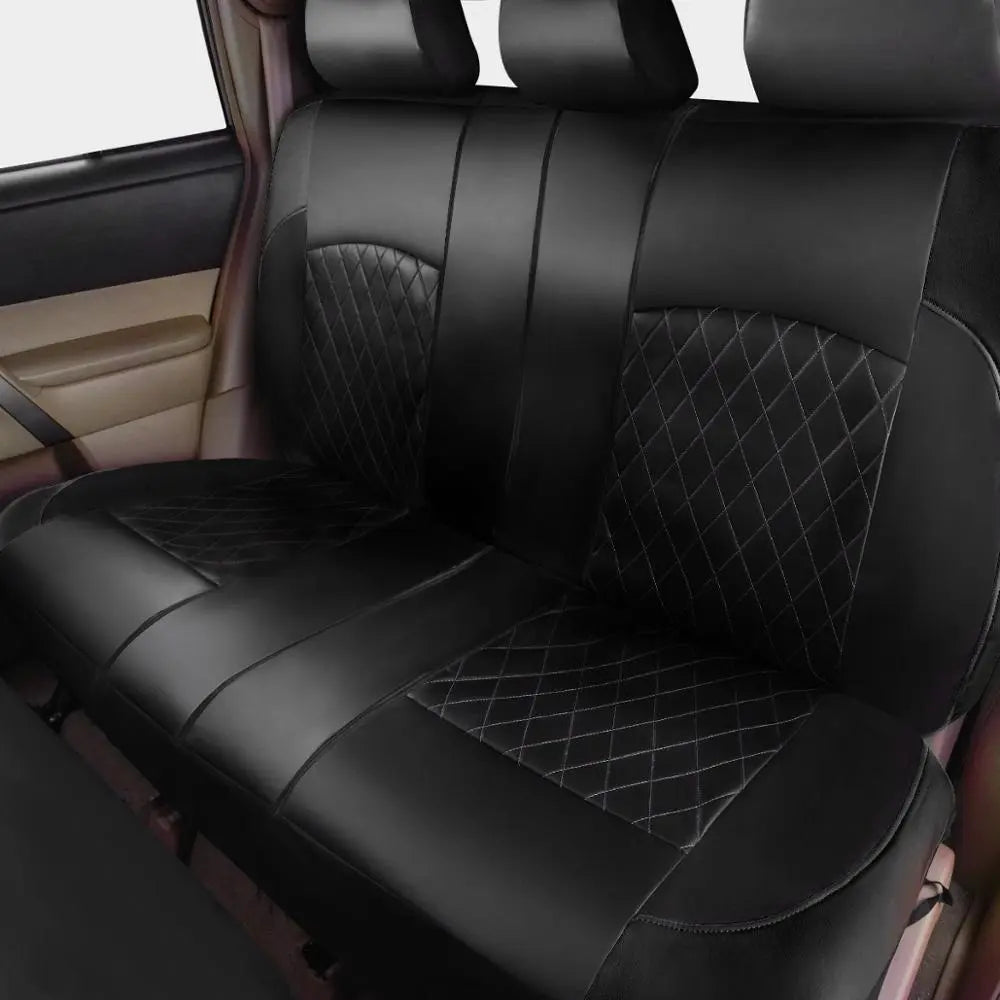 Ensemble de housses de siège de voiture en cuir PU respirant, coussin de siège de véhicule, couverture complète pour voiture, coussin de Protection complet adapté à 5 sièges Auto