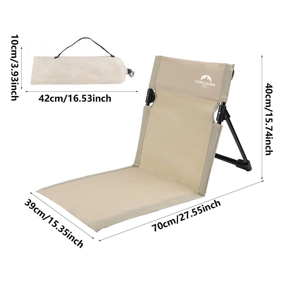 Chaise Portable de Camping étanche, siège de pêche en plein air, avec sac de rangement, pour plage, stade, pelouse, pique-nique