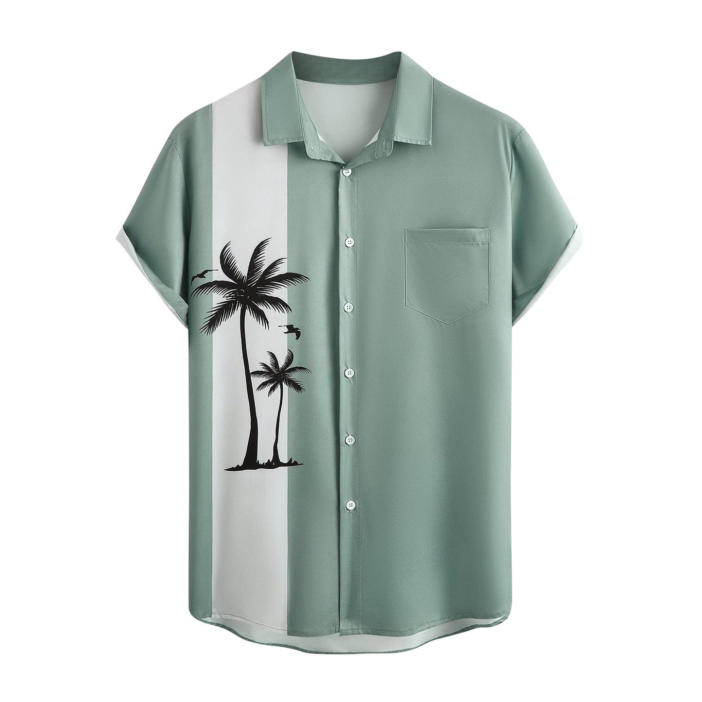 Chemises Vintage pour hommes chemise de Bowling à manches courtes boutonnée hawaïenne été plage imprimé chemisier décontracté belles chemises pour hommes