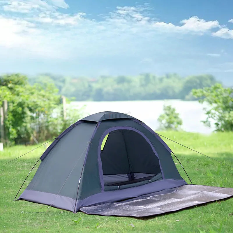 Tente simple pour 2 personnes, tente de voyage épaisse et ultralégère, imperméable, randonnée, survie, Camping en plein air, pêche