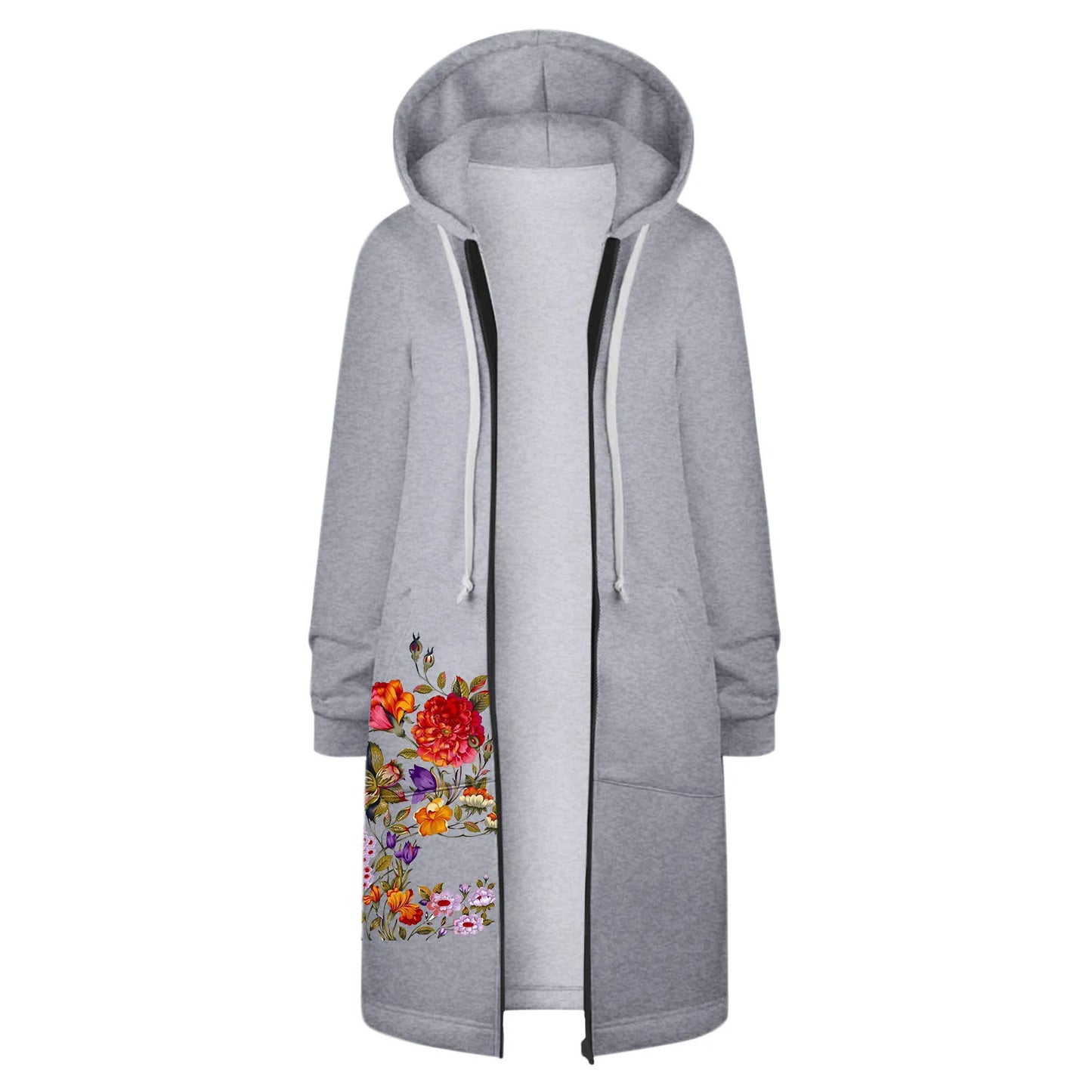 Veste à manches pour femmes, manteau d'hiver décontracté, imprimé Floral, hauts épissage, sweat-shirt décontracté X Large