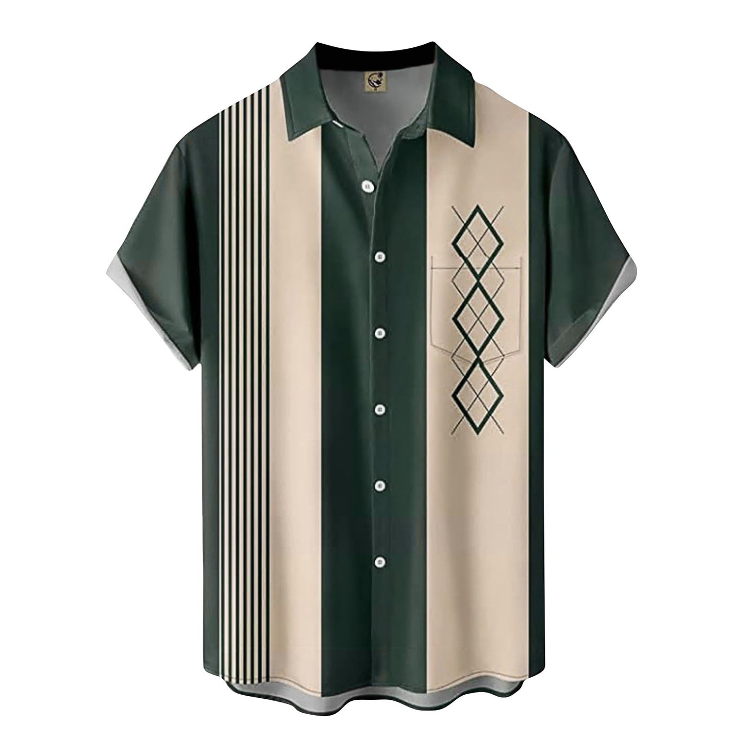 Chemises Vintage pour hommes chemise de Bowling à manches courtes boutonnée hawaïenne été plage imprimé chemisier décontracté belles chemises pour hommes