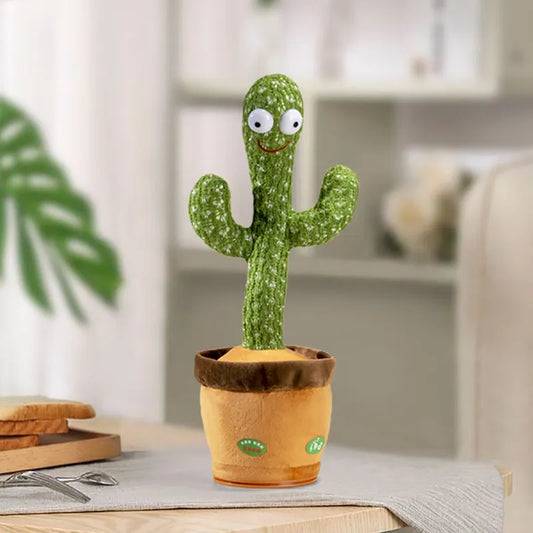 Jouet électronique en peluche Cactus dansant, répétition de conversation, peut chanter, enregistrement éclaircir, USB, éducation précoce, cadeau amusant, Bled interactif