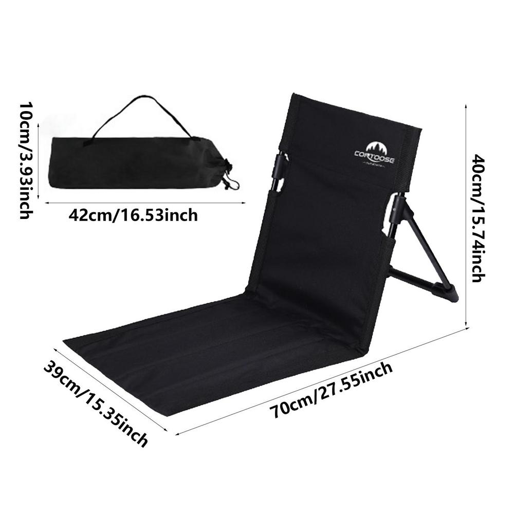 Chaise Portable de Camping étanche, siège de pêche en plein air, avec sac de rangement, pour plage, stade, pelouse, pique-nique