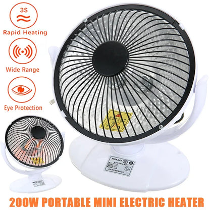 1pc 200W Mini radiateurs électriques Portable bureau chauffage ventilateur bureau chambre chauffage personnel maison hiver chauffage produits blanc