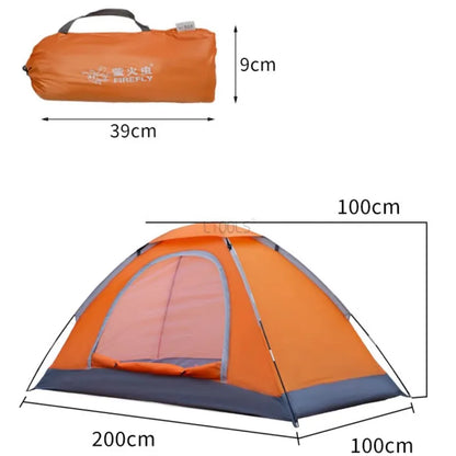 Tente simple pour 2 personnes, tente de voyage épaisse et ultralégère, imperméable, randonnée, survie, Camping en plein air, pêche