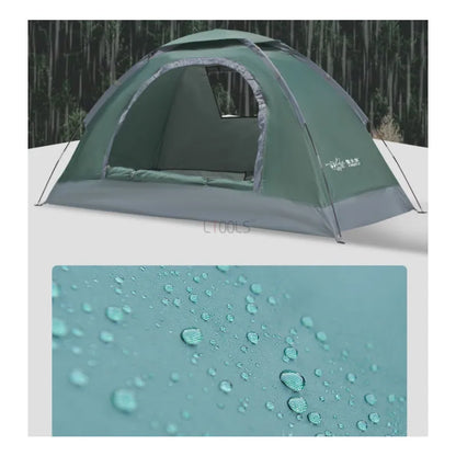 Tente simple pour 2 personnes, tente de voyage épaisse et ultralégère, imperméable, randonnée, survie, Camping en plein air, pêche