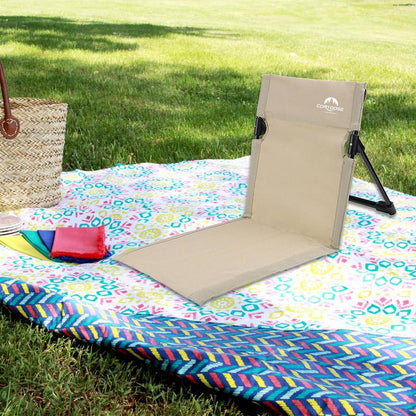 Chaise Portable de Camping étanche, siège de pêche en plein air, avec sac de rangement, pour plage, stade, pelouse, pique-nique